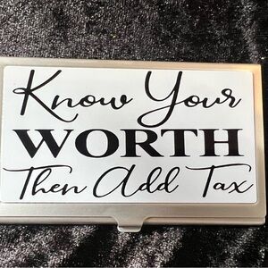 Know Your Worth - Boss Up Your Networking: Custom Business Card Holders!